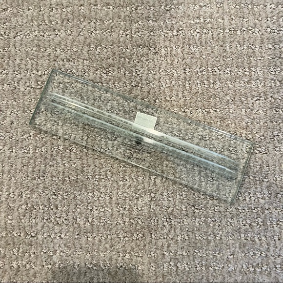 Clock Katy Davis Designs CLOCK. Base & Clock all Glass 9” X 7” X 2 1/2. … - Picture 5 of 6